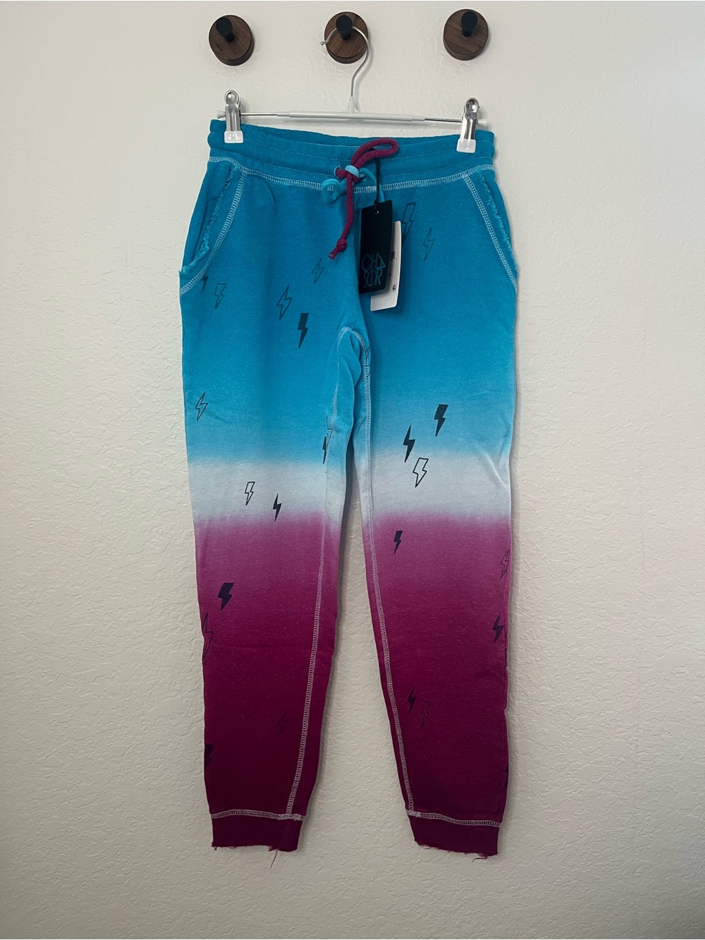 Chaser Ombre Blue to Purple Lightning Sweatpants